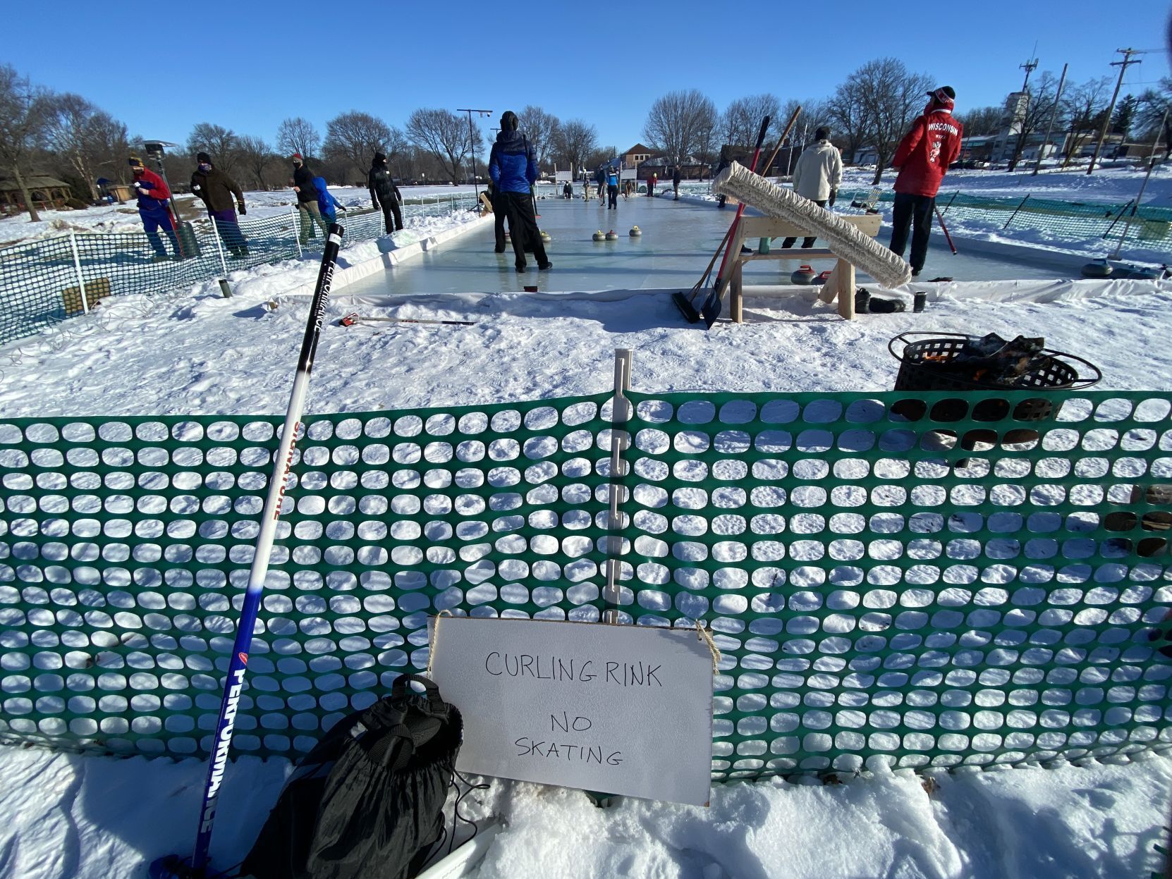 Outdoor Curling in Monona